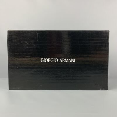GIORGIO ARMANI Size 11 Charcoal Black Ombre Leather Slip On Loafers GIORGIO ARMANI Size 11 Charcoal Black Ombre Leather Slip On  main image 2