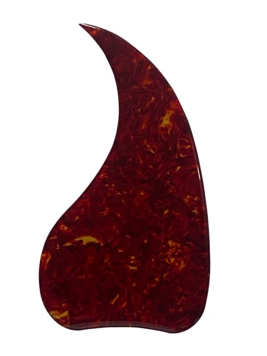 For Gibson J-45  Acoustic Guitar Crystal Self Adhensive Pickguard Red Tortoise