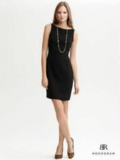 BANANA REPUBLIC MONOGRAM BACK COWL SHEATH DRESS #783803 NWT! 0