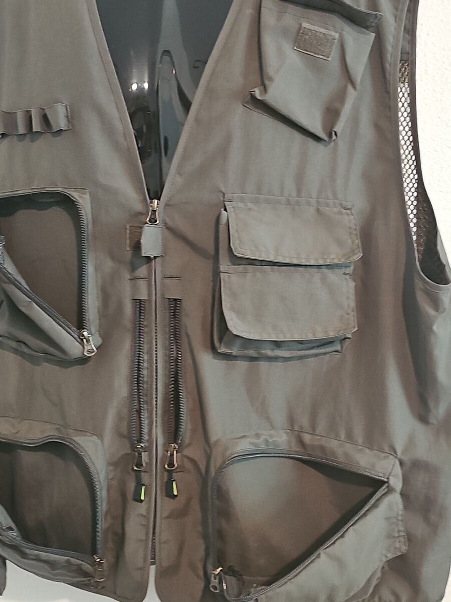 AKSADS OUTDOOR Utility Mesh Lined Vest Mens 3XL Green Zip AKSADS OUTDOOR Utility Mesh Lined Vest Mens 3XL Green Zip