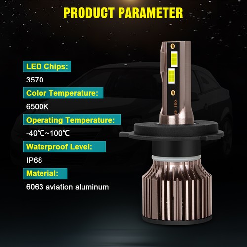 For Honda CRV CR-V 2007-2014 LED Headlights Fog Light High Low Dual Beam Bulb Q7 - Picture 4 of 21