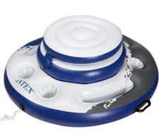 Intex Mega Chill Swimming Pool Inflatable Floating 24 Can Beverage Cooler Holder