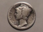 1917-P NICE "BETTER DATE" LIBERTY MERCURY 90% SILVER DIME MINTAGE 55,230,000!