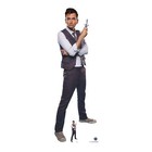 David Tennant Waistcoat Fourteenth Doctor Who Cardboard Cutout with Free Mini