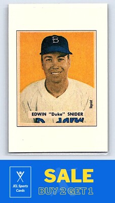 1989 Bowman Gum Reprint #NNO Duke Snider | eBay
