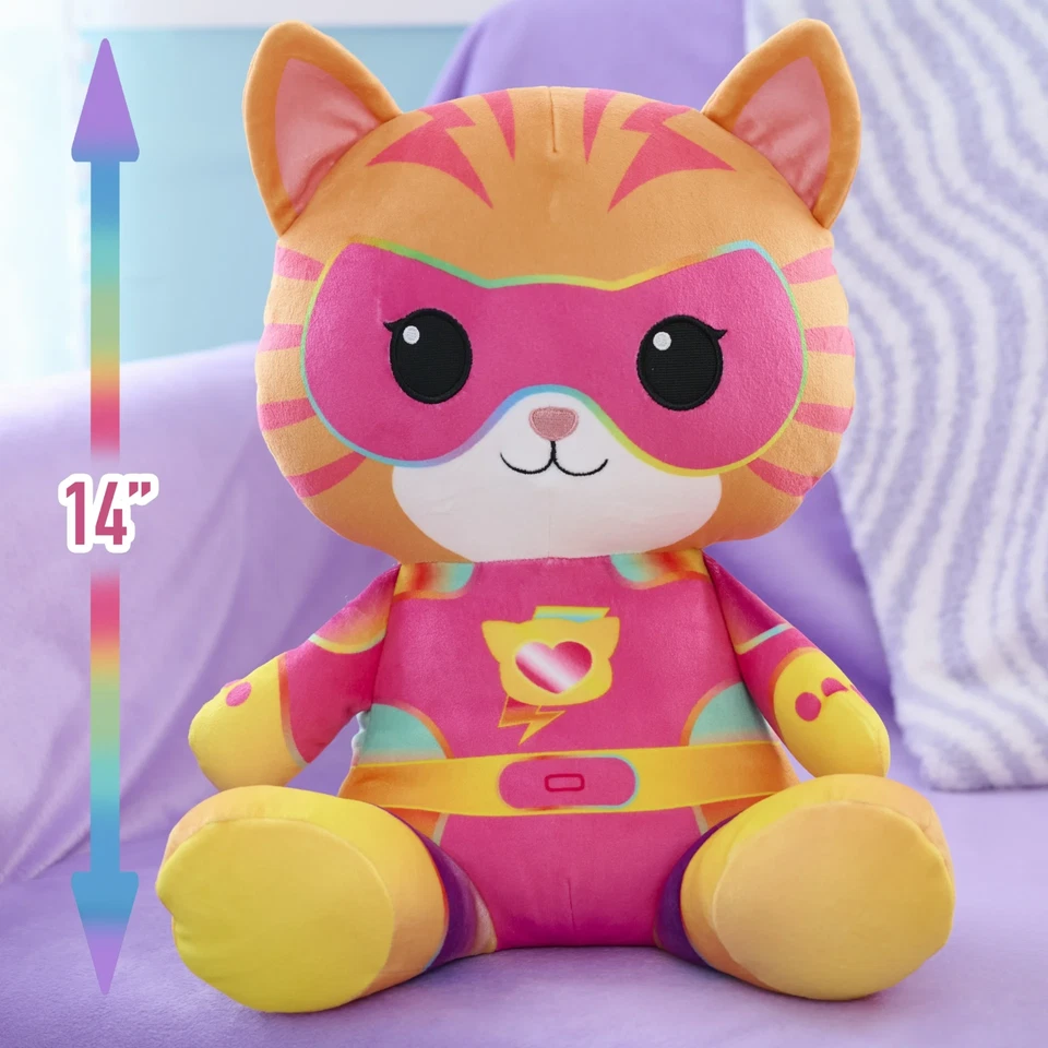PELUCHE CÓMODO CON PESO GINNY 14" Gato Disney Super Gatitos SU-PURR Cargado NUEVO Foto 3 de 3