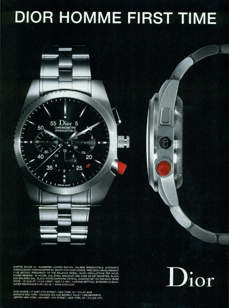 Publicité promo DIOR WATCH MAGAZINE #06 ORIGINALE 2005 