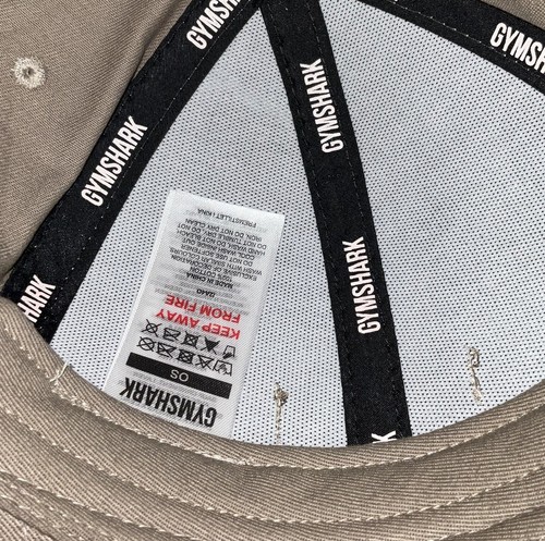 GYMSHARK WHITNEY SIMMONS Baseball Hat Cap Adjustable Buckle Strap Brown NWOT - Picture 6 of 7