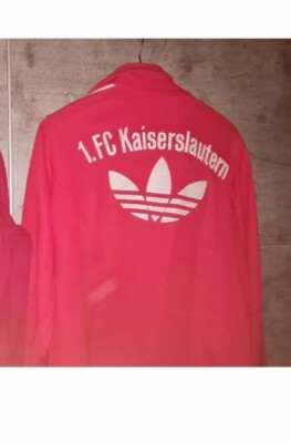 1.FC Kaiserslautern Matchworn Jacket Adidas Orginals 70s Vintage Size M 