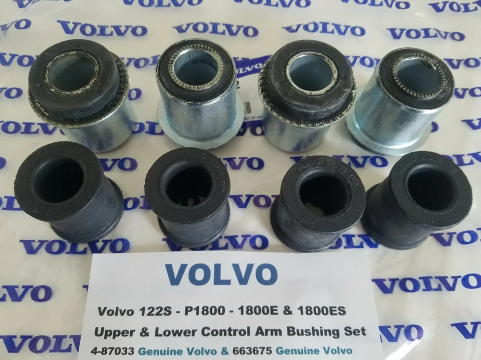 Juego de bujes de brazo de control superior e inferior Volvo 122S - P1800 - 1800E y 1800ES Foto 3 de 4