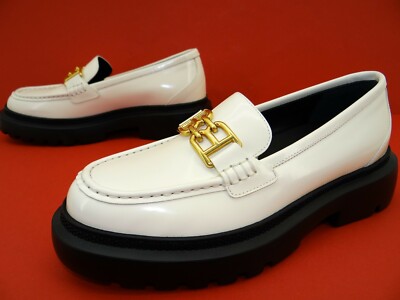 Bally Gioia Flat Slipper Mokassins Halbschuhe Plateau Damen Schuhe Leder Gr.39 