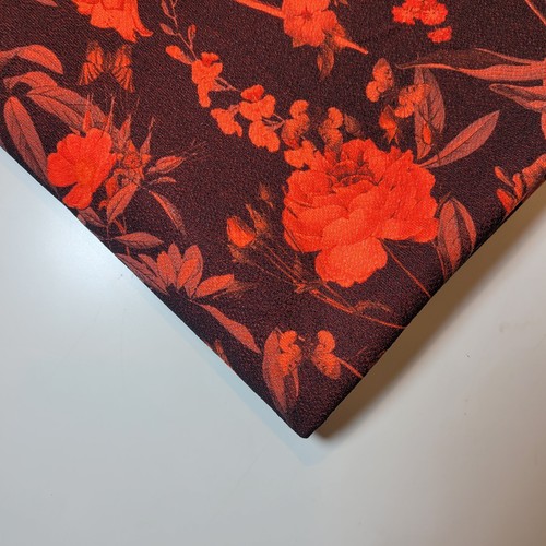 Floral Viscose Jersey Fabric Ponte Roma 4 Way Stretch Dress Craft Material 58" - Picture 12 of 52