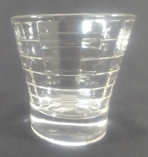 Crown Royal Whiskey Lowball Glass Optic Block 3-3/8 in Tall - Picture 5 of 9