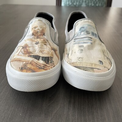 Star Wars x Sperry Slip-On Shoes – C-3PO & R2-D2 – Men’s 9 Sperry x Star Wars Canvas Slip On R2-D2 & C3PO Droids Slip  main image 3