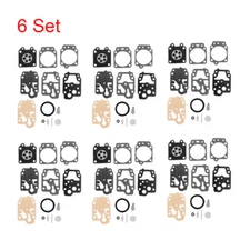 6Set Carburetor Carb Kit For HONDA Husqvarna ECHO WALBRO K20-WYJ D20-WYJ K10-WYB