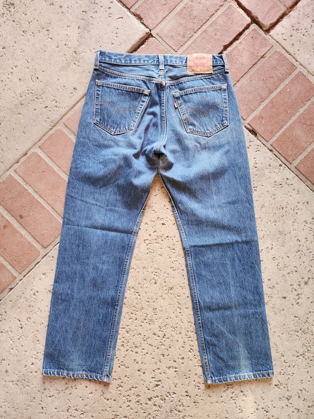 Vintage Levi's 501 XX Jeans Size 31.5x27.5 Light Wash Blue Denim