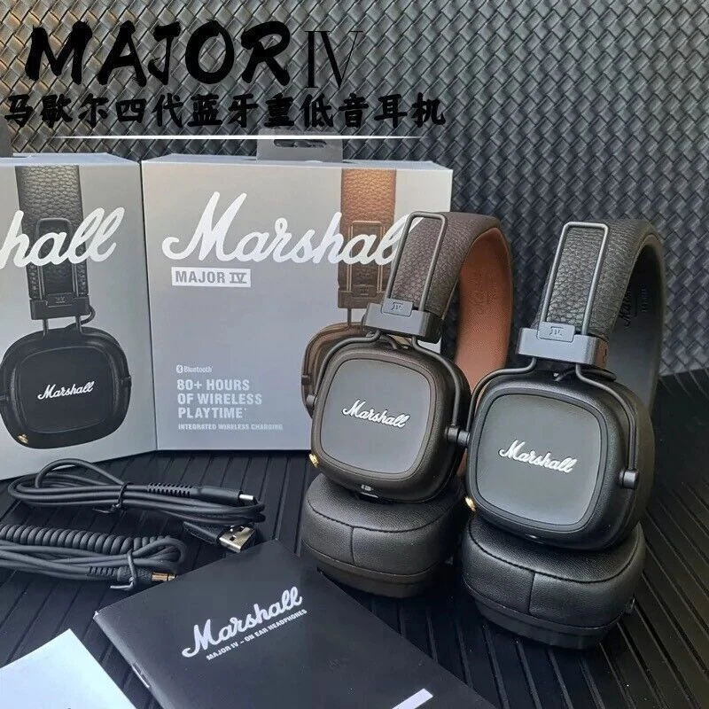 Marshall Major IV On- Ear Bluetooth Headphone original New in box!