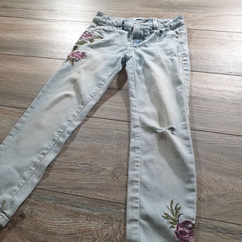 Mudd Girls Jeans Size 7 Light Denim Straight Leg Casual Play School 24" Waist - Picture 4 of 12