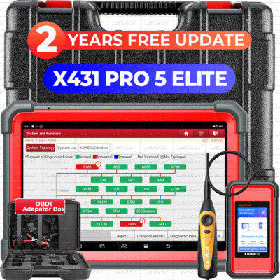 2025 LAUNCH X431 PRO 5 PAD V+ Car Diagnostic Scanner Tool Programming Key Coding