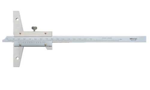 MITUTOYO Depth Gauge (527-202) Measurement Range (mm): 0-200