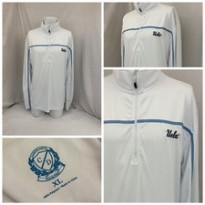 UCLA Bruins Pullover XL Men White Poly Campus Drive 1/4 Zip Sewn On YGI Q1-286