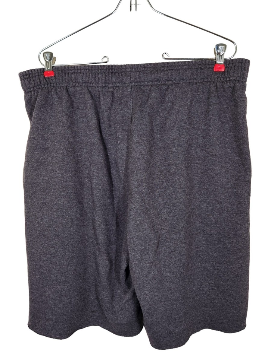 Champion Shorts Mens XL Gray 32 x Cotton Blend Running Athletic Drawstring