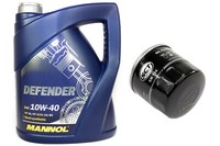 MotoröL Set ÖLfilter SM134 10W40 5 Liter FüR Infiniti Mazda Nissan Renault Smart