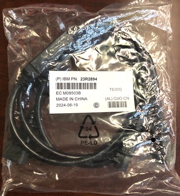 IBM Bifuric Power Cord - Part # 23R2894 (Brand New, Sealed) QTY, Free Shipping