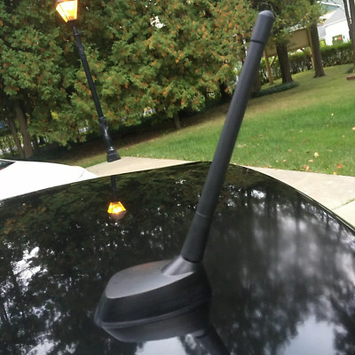 7'' Short Black Rubber Antenna Mast Power Radio AM/FM for Chrysler 200 2011-2014