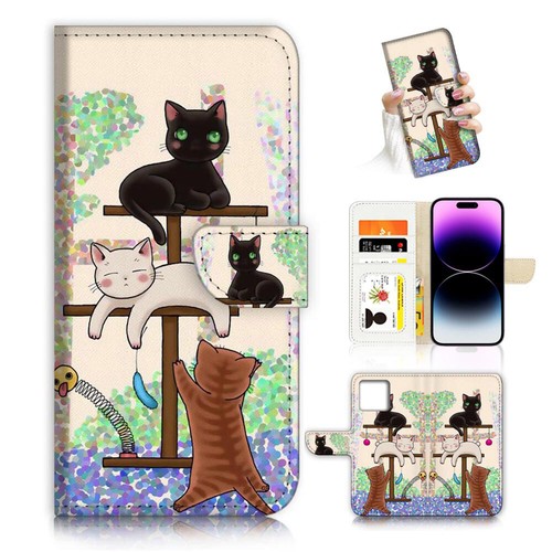 ( For Oppo A60 5G Only ) Wallet Flip Case Cover AH26770 Cartoon Cat