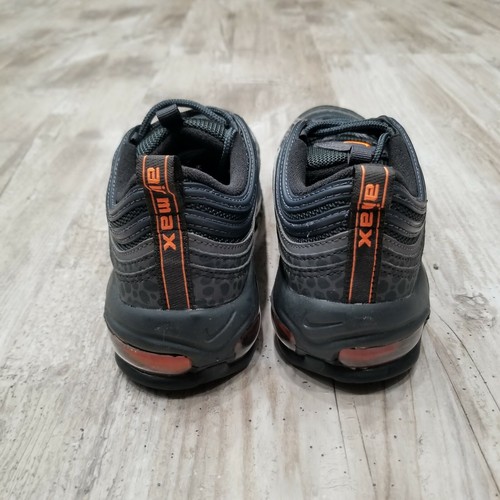 Nike Air Max 97 Off Noire Naranja Gris Negro Safari Reflectante 5y/Mujer 6.5 - Imagen 6 de 8