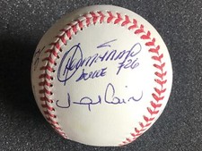 NY YANKEES (6) AUTOGRAPHED ROMLB: EL DUQUE, RIVERS, LEYRITZ, CAIRO, PATTERSON