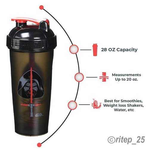 Perfect Shaker Performa - Serie Star Wars - Botella agitadora Kylo Ren GRANDE 28 oz. - Imagen 3 de 6