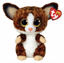Ty Beanie Boos 6 INCH BINKY BROWN BUSH BABY Plush Toy NWMT