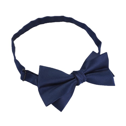 Men Solid Pre-tied Bow Tie Wedding Party Shirt Tuxedo Business Bowtie - Picture 8 of 11
