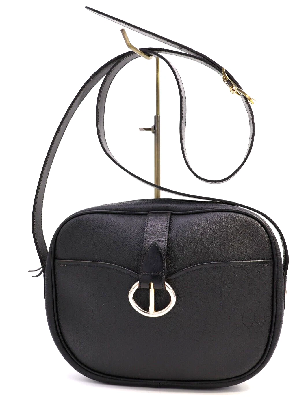 Christian Dior Sac à Bandoulière Sac à Main Nid d'abeille Noir Authentique