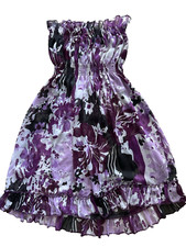 women strapless dress swimsuit cover up Sheer...