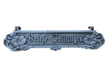 Antiker Briefschlitz Briefeinwurf Briefklappe Briefe und Zeitungen Jugendstil
