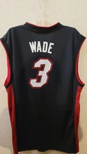 Adidas NBA Jersey Miami Heat Dwyane Wade Black Men's XL