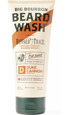 NEW - Duke Cannon BIG BOURBON Oak Barrel Beard Wash - 6 FL OZ / 177 mL