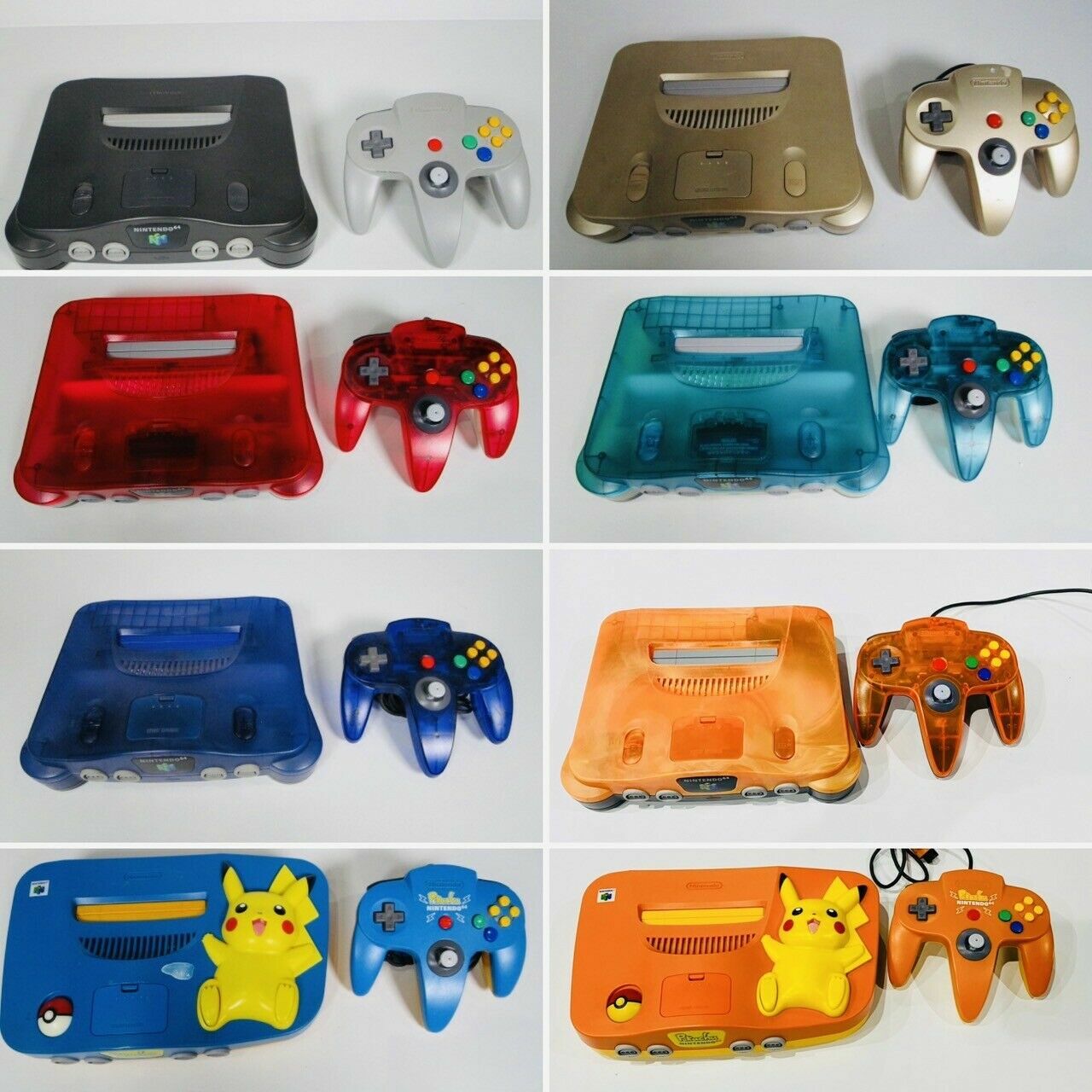 Nintendo 64 Console Various Color Working Controller | eBay