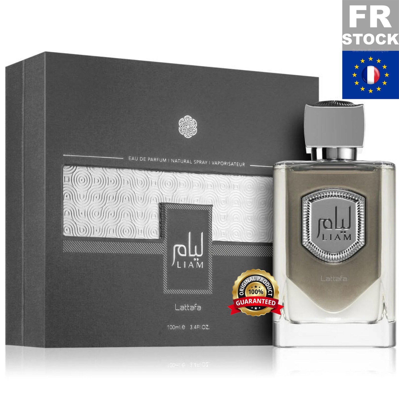 LIAM Gray Lattafa Eau de Parfum, la solution pour un sillage intense qui dure toute la journée