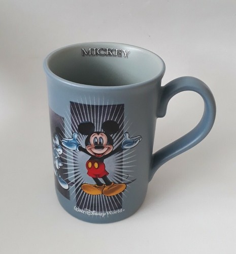 Walt Disney World Mickey Mouse Coffee Mug Cup Blue Disneyana VGC - Picture 1 of 7
