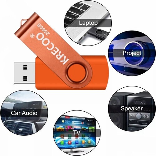 256GB Flash Drive Thumb U Disk Memory Stick Pen PC Laptop Storage Yellow - Afbeelding 12 van 12