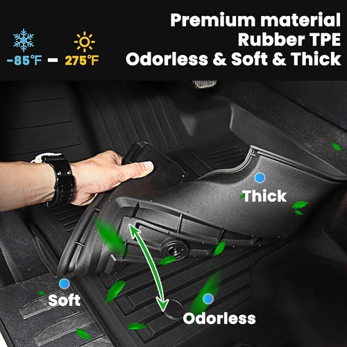 Floor Cargo Mats Fit for 2022-2025 Jeep Grand Cherokee(Include 4xe NOT L or WK) - Picture 3 of 6