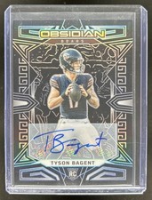 2023 Panini Obsidian Tyson Bagent Signatures RC Rookie Auto Autograph #154 Bears