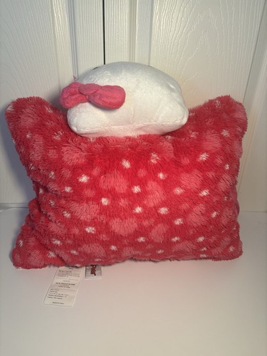 VTG Y2K Hello Kitty Pillow Pet Pink Polka Dot Plush Stuffed Animal Toy - Picture 19 of 21