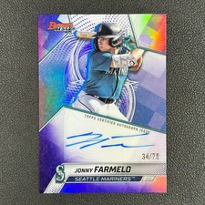 2025 Bowman’s Best  Jonny Farmelo Best of 2025 Auto Purple /75#Z