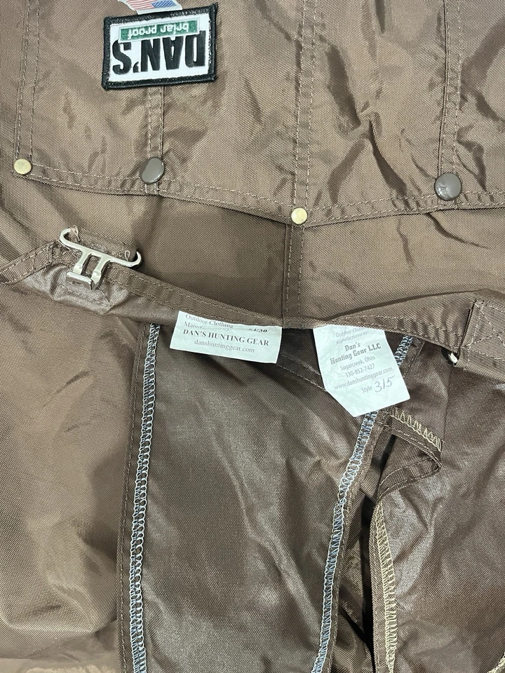 Men’s Hunting Bib Overalls Briar Proof Made By Dan’s Hunting Gear Size 54/30 - Image 3 of 4