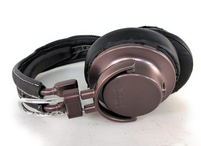 California Headphone Company Silverado On Ear Wired Headphones Metal Leather